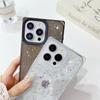Роскошный квадратный блестящий прозрачный чехол для телефона iPhone 16 15 14 Pro Max Plus 13 12 Pro Max 11 противоударный бампер мягкий чехол из ТПУ