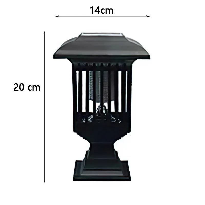 Outdoor Solar Mosquito Light, Water Resistant LED Light, Insect Trap, Electric Discharge, For Lawn, Garden, Courtyard