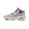 Li Ning BadFive 5 Нескользящие, Износостойкие, Дышащие, Упругий захват, Средняя высота, Баскетбольные кроссовки, Мужские, Белые ABFV025-9