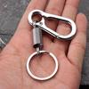 Stainless Steel Gourd Buckle Carabiner Anti-lost Buckle Hanging Retractable Keyring Outdoor Tools