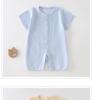 Newborn Summer Breathable Short Sleeve Bodysuit Pajamas for Boys & Girls