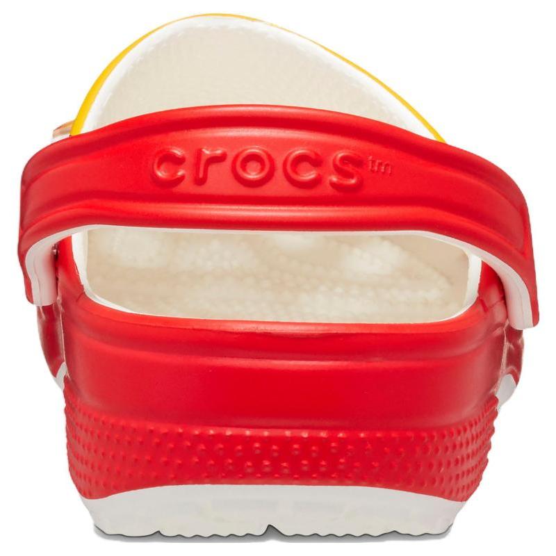 McDonald's x Crocs Classic Clog EVA Нескользящие и износостойкие туфли с отверстиями Унисекс Красный