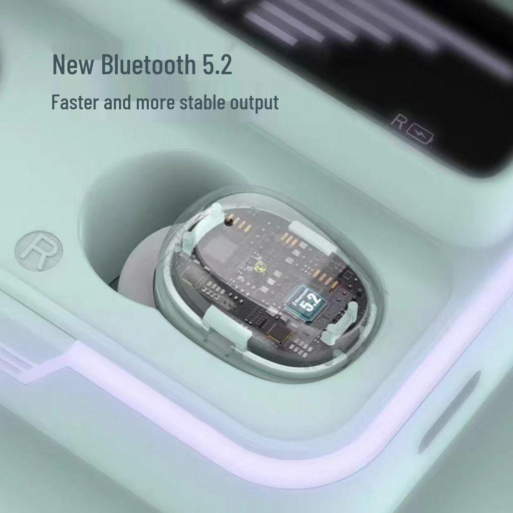 High-Fidelity In-Ear Wireless Bluetooth Earphones with Type-C Charging, Mirror Finish, and Extended Battery Life for Running