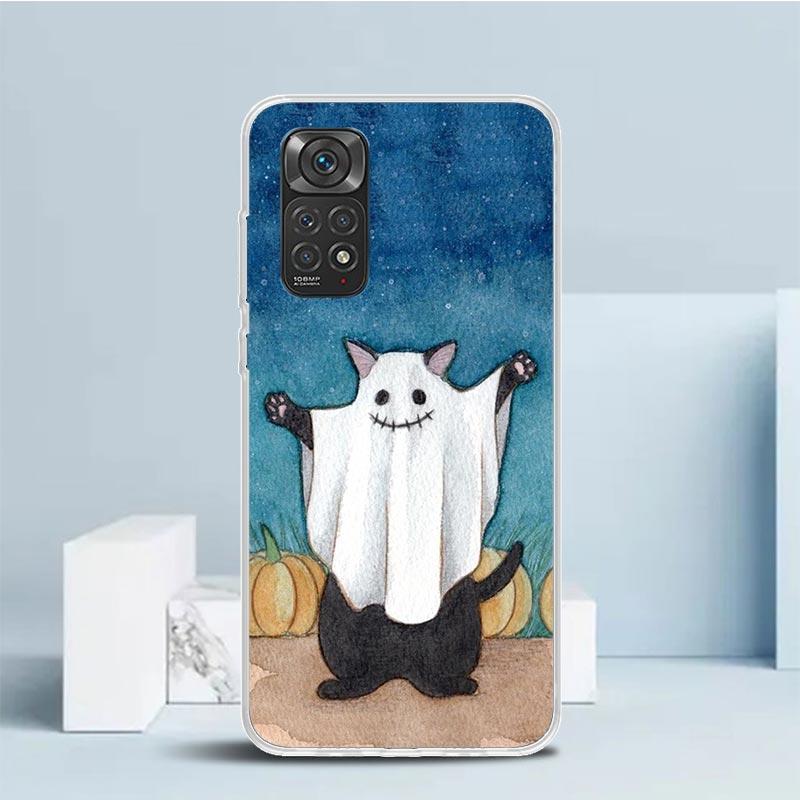 Милый Мультяшный Счастливый Кот Чехол для Телефона Для Xiaomi Redmi Note 15 14 14S 13 12S 12 Pro Plus 11S 11 11T 11E 10S 10 + Мягкая Задняя Крышка из ТПУ