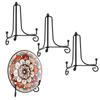 Iron Display Stand Metal Easel Stand for Picture Frame Decorative Plate Book Photo Anti-Slip Display Dish Rack Shelf Home Decor