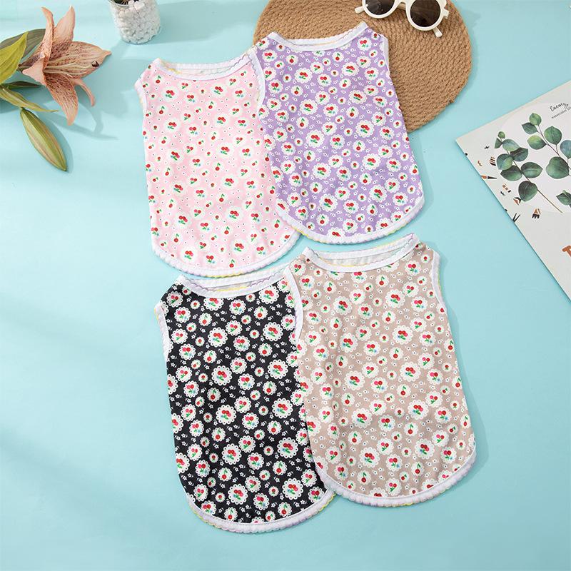 New Summer Pet Dog Kitten Vest Breathable Comfortable Cute Puppy Dog Clothes