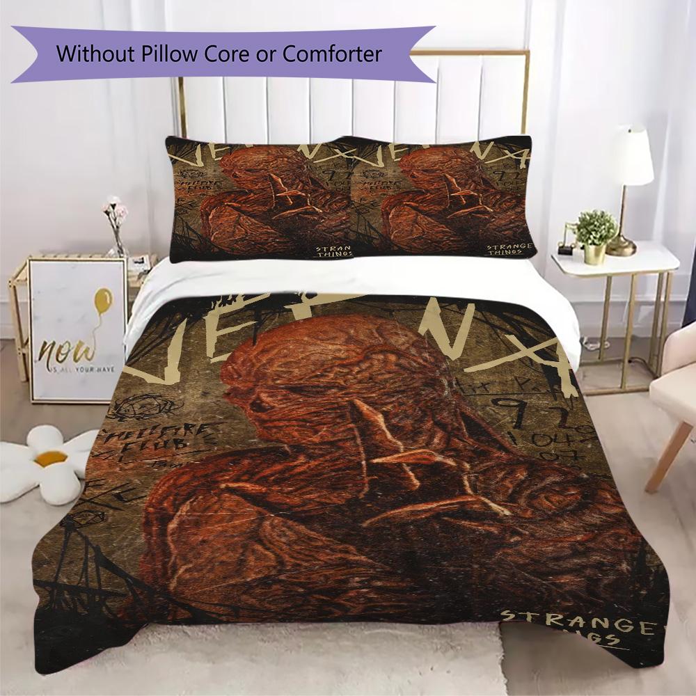 Halloween horror thriller theme Stranger Things home decor soft printed bedding set pillowcase duvet cover (without core) R10