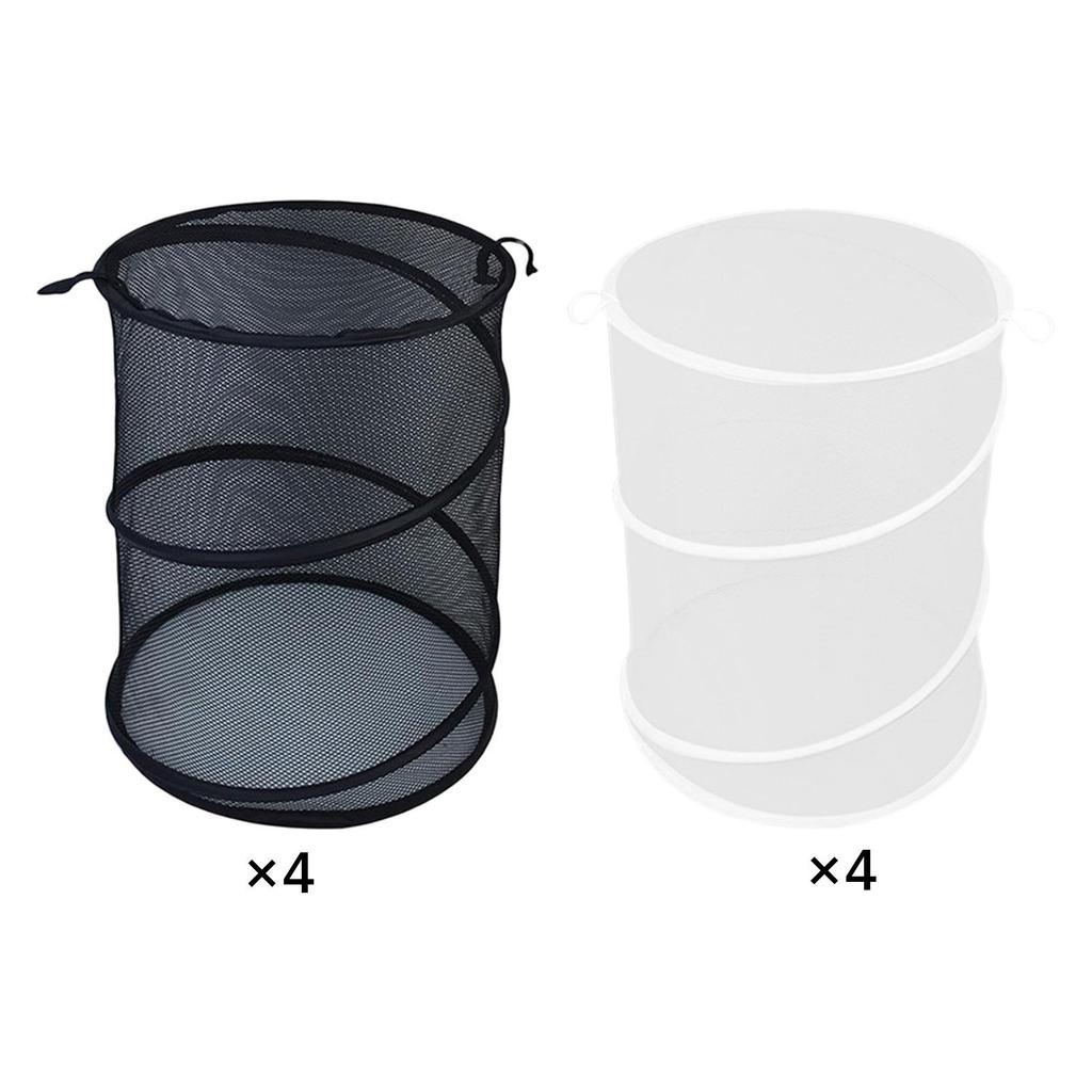 4x Mesh Plant Covers Plant Guards Net 20"H x 13"D Lightweight with Stakes for Raised Bed Multipurpose Protector Mini Greenhouse