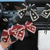 1/2Pcs Car Headrest Hooks Purse Bag Hangers Universal Easy Installation Cute Bow Design Storage Hooks Auto Interior Decor