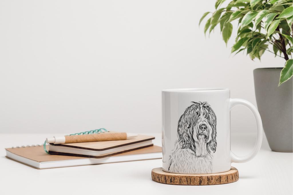 Schapendoes, Dutch Sheepdog, Nederlandse Schapendoes - cup with a dog, cute cup with graphics, a gift with your photo from the Art-Dog brand