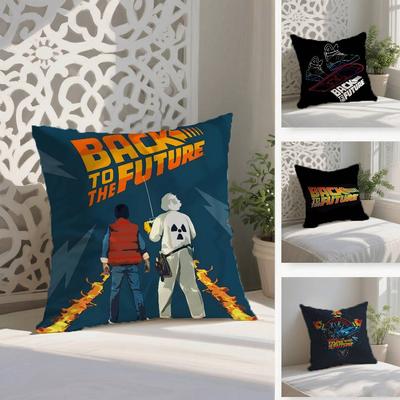 Наволочка B-Back To The F-Future Наволочка против пылевых клещей Невидимая молния Шелковистый короткий плюш Наволочка на подушку для дивана
