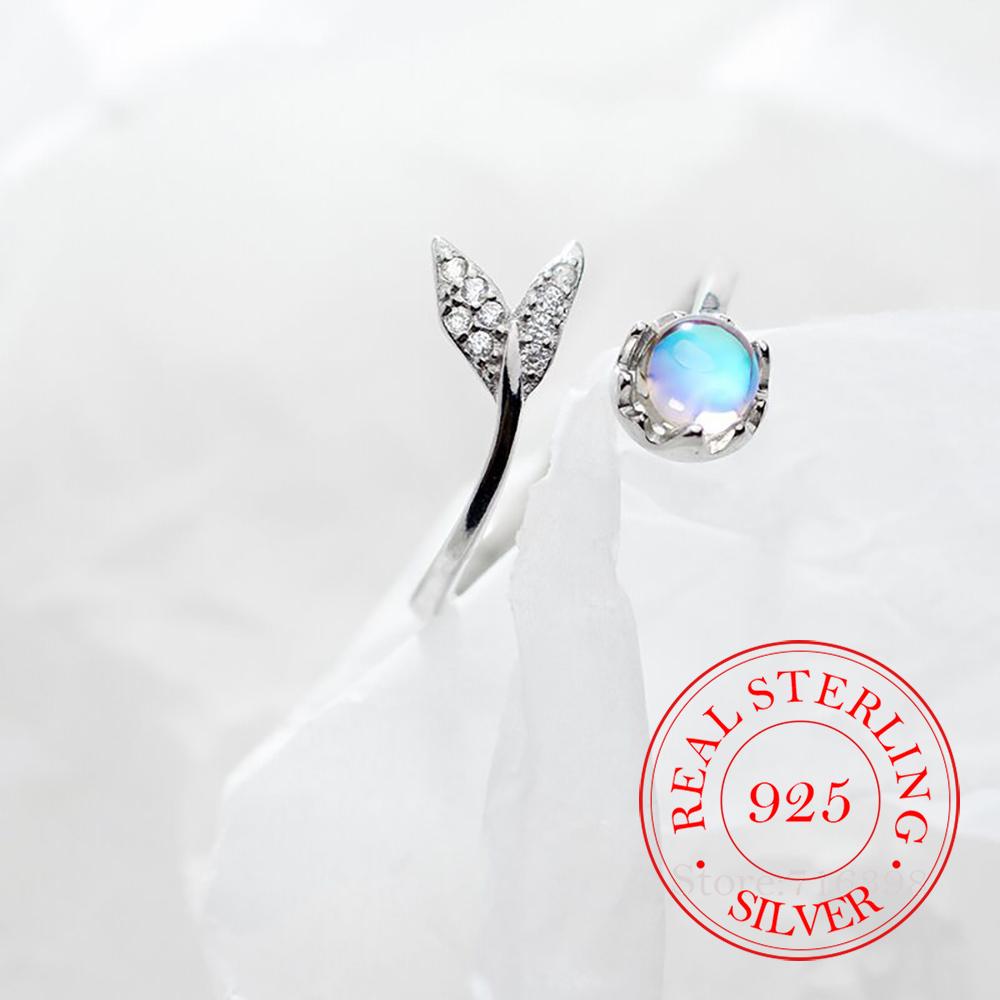 925 Sterling Silver Mermaid Tail Ring - Elegant Zircon Studded Wedding Band, Romantic Party Jewelry Fashion Gift for Women