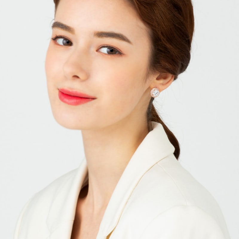 Ювелирные изделия ELLE: Изумительные кубические серьги из 14-каратного золота. (Золотая булавка) ELGPEE308