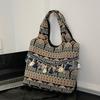 Retro Tassel Shoulder Bag Large Capacity Bohemian Messenger Bag Ethnic Style Vest Bag  Travel