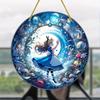 Enchanting Alice In Wonderland Acrylic Suncatcher Stained Glass Effect Garden Decoration