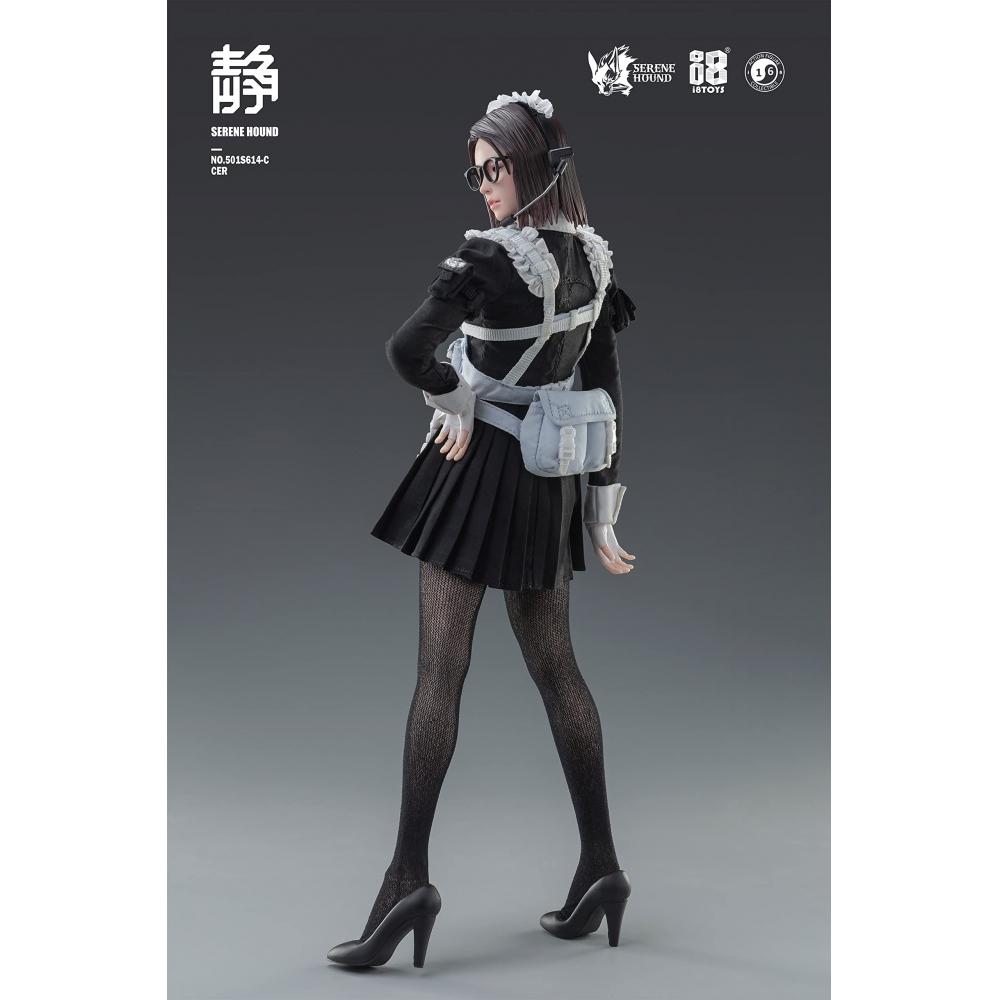 Серия SERENE HOUND от I8TOYS 501S614 C Cerberus Maid Corps Cell 16 Scale Подвижная фигурка из ПВХ, силикона и металла, окрашенная