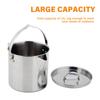 Outdoors 1.2L Kettle Stainless Steel with Lid for Cooking Boiling Water Camping Picnic Hiking