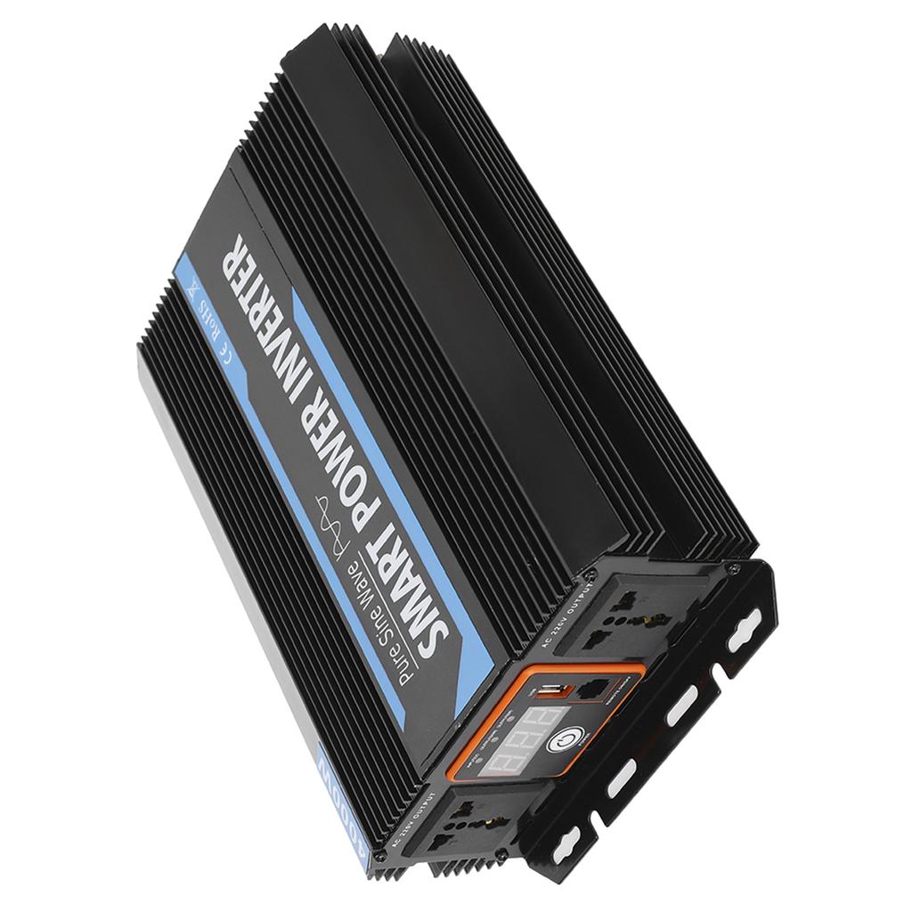 12 В до 220 В 1500 Вт Чистая синусоида Инвертор Трансформатор напряжения Универсальный для автомобиля