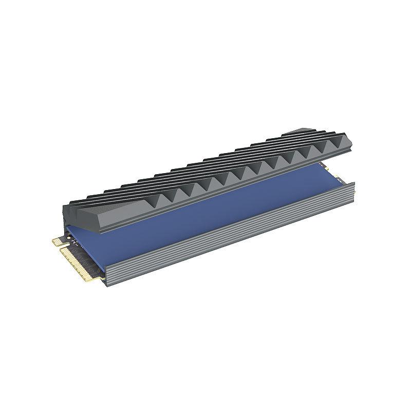 Радиатор охлаждения SSD M.2, Охлаждение жесткого диска 2280 NVMe NGFF SSD, Алюминиевый охладитель-радиатор с термосиликоновой прокладкой для материнской платы