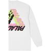 Palace P-3D Белые топы унисекс с длинными рукавами P25LS017