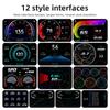 HD Car Head Up Display Multifunction OBD2+GPS P24 HUD Digtial GPS Speedometer Water Temp Turbo Press Tachometer Slope
