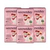 Secretday Love Winged Sanitary Pads, Medium Size, 16 Pads Per Pack × 6 Packs