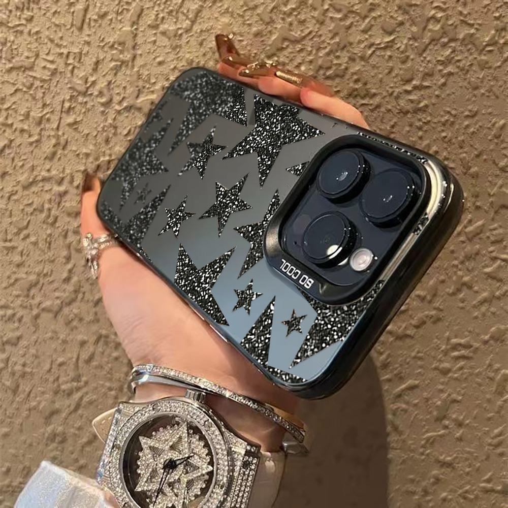 Роскошный чехол для телефона INS со звездами для iPhone 17 16e 16 15 14 13 12 11 mini Pro Max X XR XSMAX 8 7 Air Plus, противоударный, матовая задняя крышка