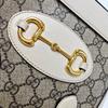 [Pre-Owned] Gucci Horsebit 1955 Mini Top Handle Bag 'GG Supreme/White' - Fair #1BSHVTV