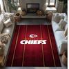 Kansas City Chiefs Crystal Velvet Carpet Soft Anti?Slip Floor Mat Comfortable Home Living Room Bedroom Decor Rug