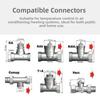 TRV Radiator Valve Adapter Connector for M30 x 1 5 Valves Compatible with x 1 5 Models for Improved Heating Regulation