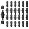 25PCS 3 Way Lock Barbed Tee Connector POM 16mm To 4/7mm Tee Connector  Garden Irrigation
