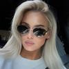 Small Metal Frame Oval Sunglasses for Women  Brand Designer Fashion Luxury Shades UV400 Eyewear Men Vintage Sun Glasses