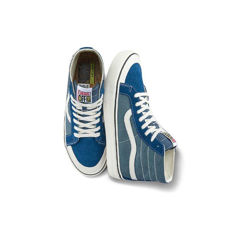 Vans Sk8 Повседневные высокие кеды для скейтбординга Унисекс Кроссовки Синие VN0A4BX7DDN