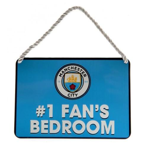 Manchester City FC #1 Fans Bedroom Hanging Sign