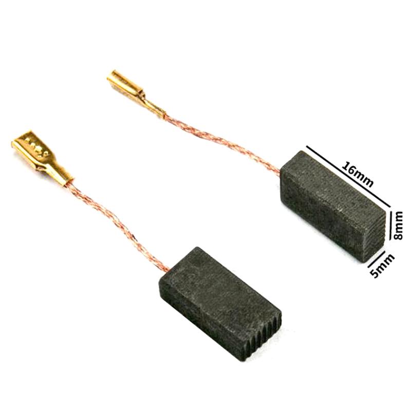 10 шт./лот 6-100 угловая шлифовальная машина угольная щетка угловая шлифовальная машина замена 5*8*16 мм