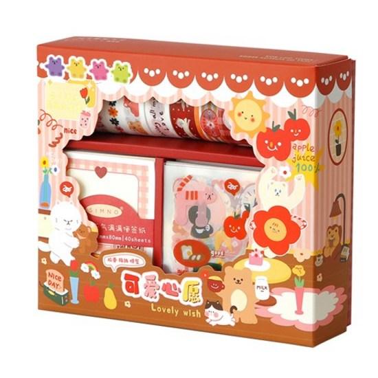 Hayoung's Hello Bear Diary Decorating Set, a Popular Character In Korea