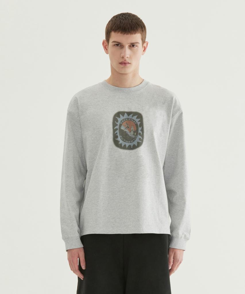 COVERNAT Sunset Surf Club Long Sleeve Melange Grey