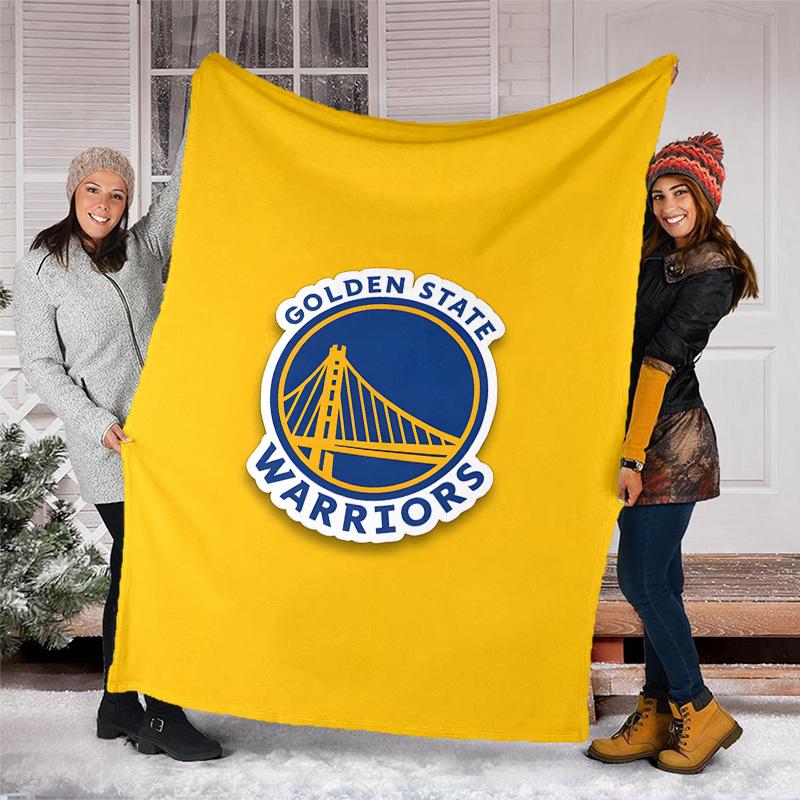1pc Golden State Warriors Theme Blanket - Digital Print, Polyester, Cozy for All Seasons, Perfect for Outdoor, and Travel