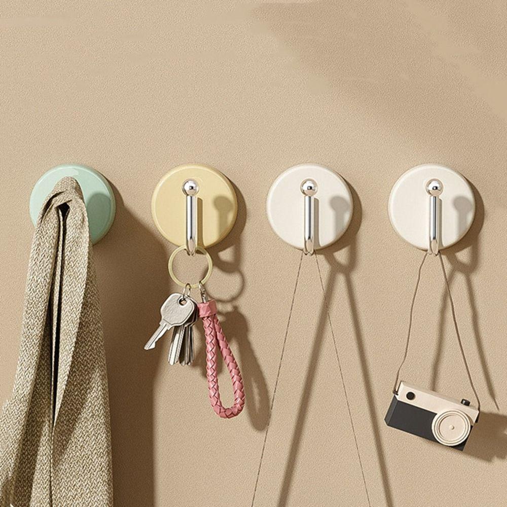 Plastic Key Hanger Self Adhesive Sticky Hook Creative Wall Hanging Hook  Bathroom