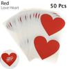 Love Heart Shape Scratch Card Sticker Scratch Coating Stickers Multifunctional Labels Self-adhesive