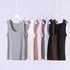 2025 Spring/Summer New Product Women's Slim Fit Solid Color Suspended Ribbed Tank Top Spicy Girl Style T-shirt