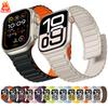 Магнитный силиконовый ремешок для Apple Watch Ultra 3 2 49мм 46мм 42мм 45мм 44мм 40 41мм Ремешок IWatch Series 11 10 9 8 7 6 SE Браслет