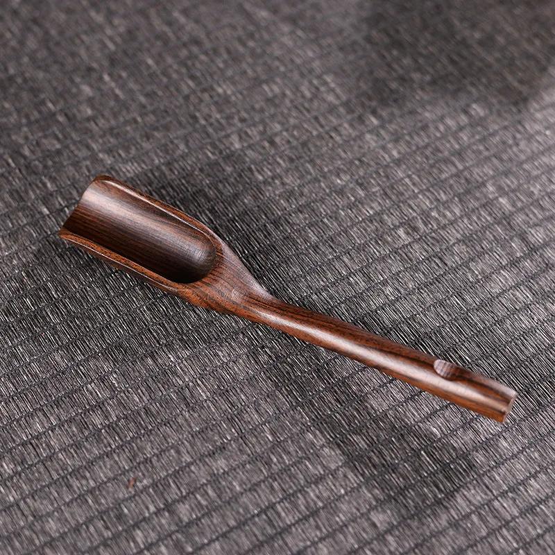 Vintage Tea Spoons Wood Chinese Kungfu Tea Scoop Shovel Wooden Scoop for Coffee Powder Spice Leaf Tea Spoon Accessories