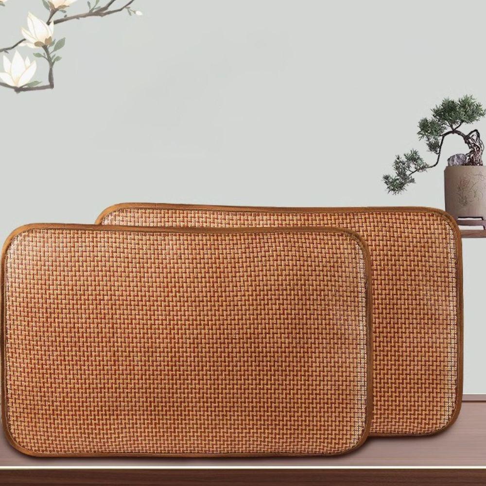 1 Pair Rattan Cooler Pillowcase Breathable Pillow Protecter Summer Cool Pillow Cover  Dormitories