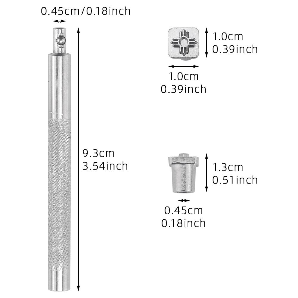 1set DIY Leather Sculpture Puncher Tool, Manual Leather Carving Printing Tool, Various Fancy Shape Engrave & Stamping Tool Set