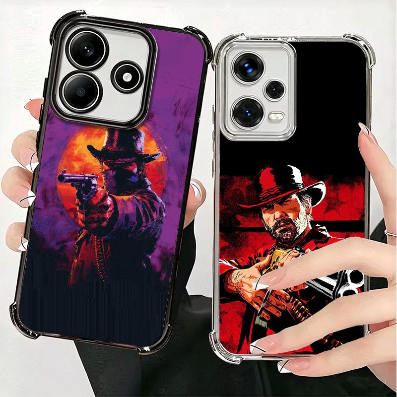 Мягкий чехол для телефона Red Dead R-Redemption для Xiaomi Redmi Note 14 15 Pro Plus 13 12 11S 11T 5G 10 9S 9 Покрытие Защита от падения Fundas