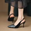 Fashion Shoes Female Ankle Strap Women's Pumps Autumn Pointed Toe Buckle Mixed Colors Sexy Dress Stilettos or Thin Heels Shoes