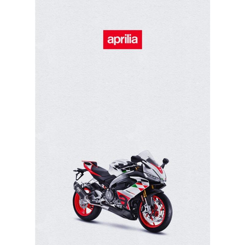 Aprilia Motor Bike Poster Canvas Printing Classic Sports Motorcycle Aesthetic Decor Men Home Room Bedroom Wall Decoration Gift