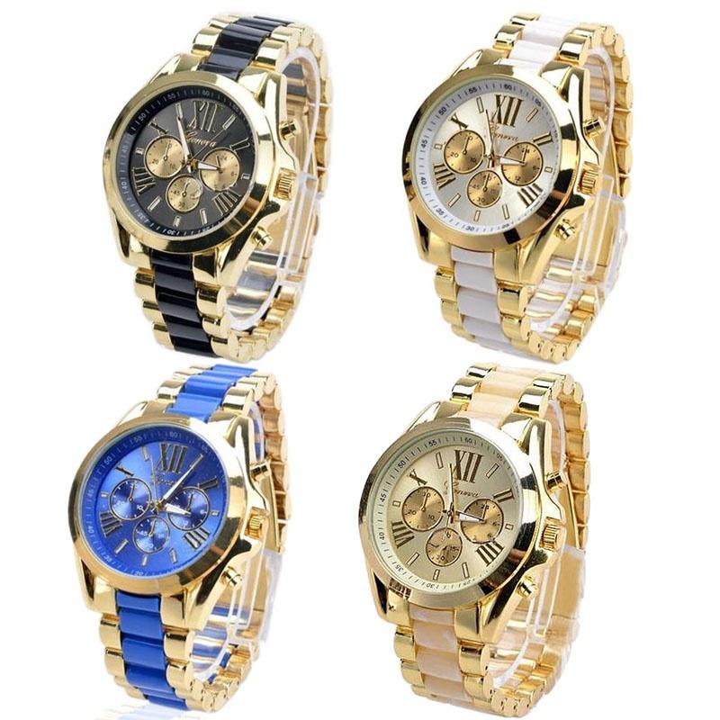 Luxury Stainless Steel Watch Date Week Men Quartz Analog Wrist Watch