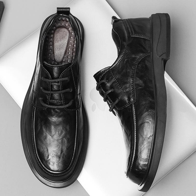 Business Casual Leather Men Shoes Genuine Leather Oxford Shoes For Men Flats Shoes